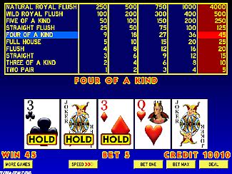 Online Double Joker Poker: Free Game With.